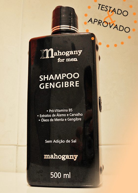 Bazar Masculino RESENHA Shampoo masculino de Gengibre, da Mahogany