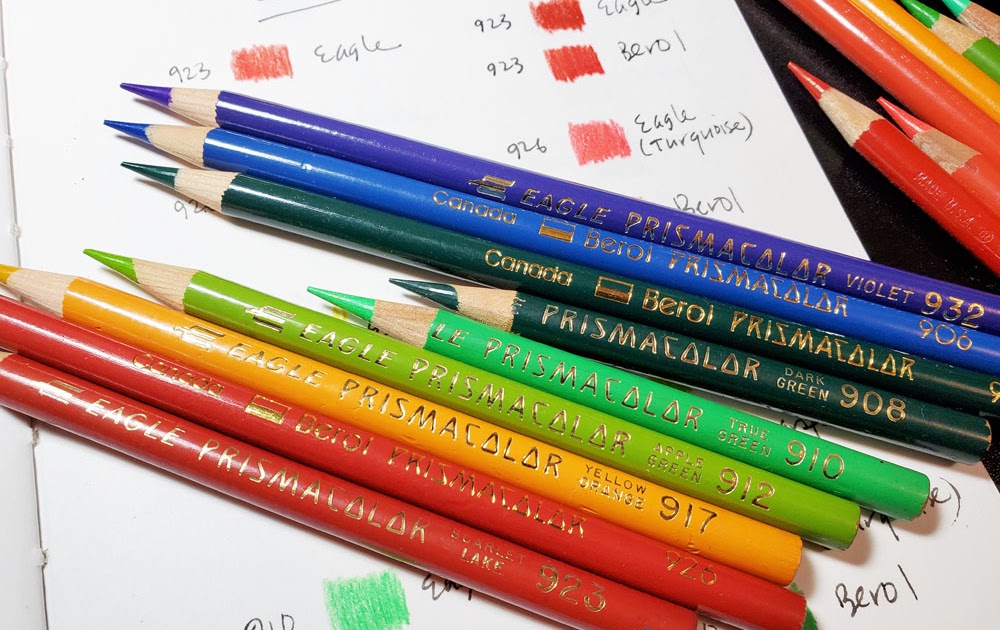 Fueled by Clouds & Coffee: Vintage Colored Pencils: Canada- and USA-made  Prismacolors