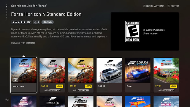 الإعلان عن الواجهة الجديدة لمتجر Xbox Store ، سريعة جداً و سهلة الاستخدام