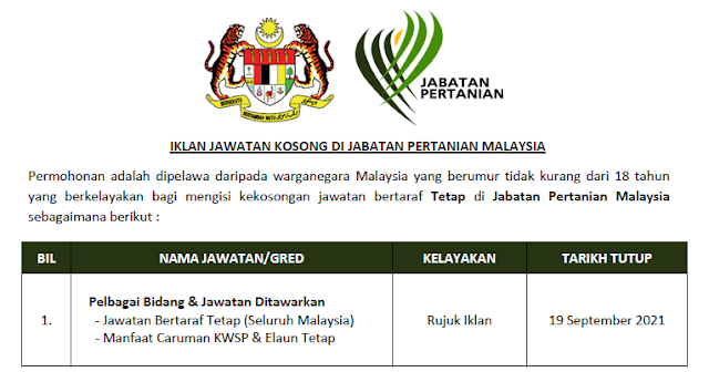 jabatan pertanian malaysia