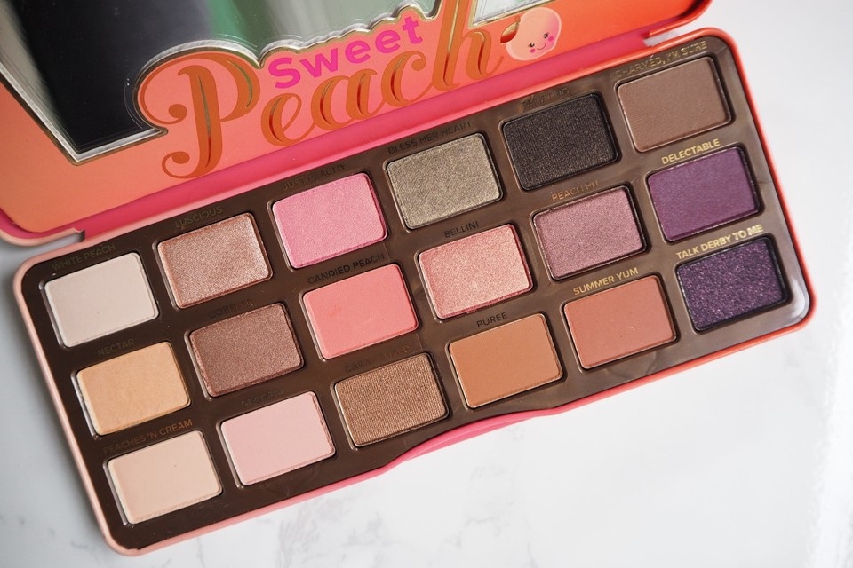 Too Faced Sweet Peach Palette Review Roanna Tan Paradeoflove