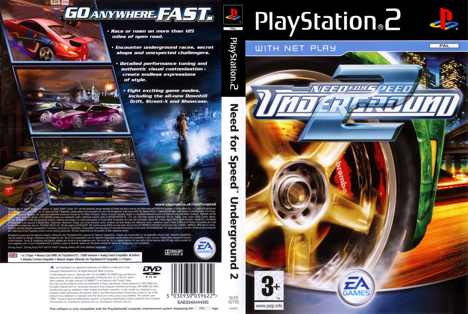 Fighting Collection PS2 Need For Speed Underground 2 (2004) PS2 Fighting Collection PS2 Need For Speed Underground 2 (2004) PS2