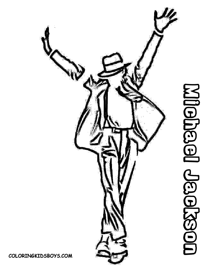 michael jackson coloring pages - Michael Jackson Coloring Pages SomeBody Free 