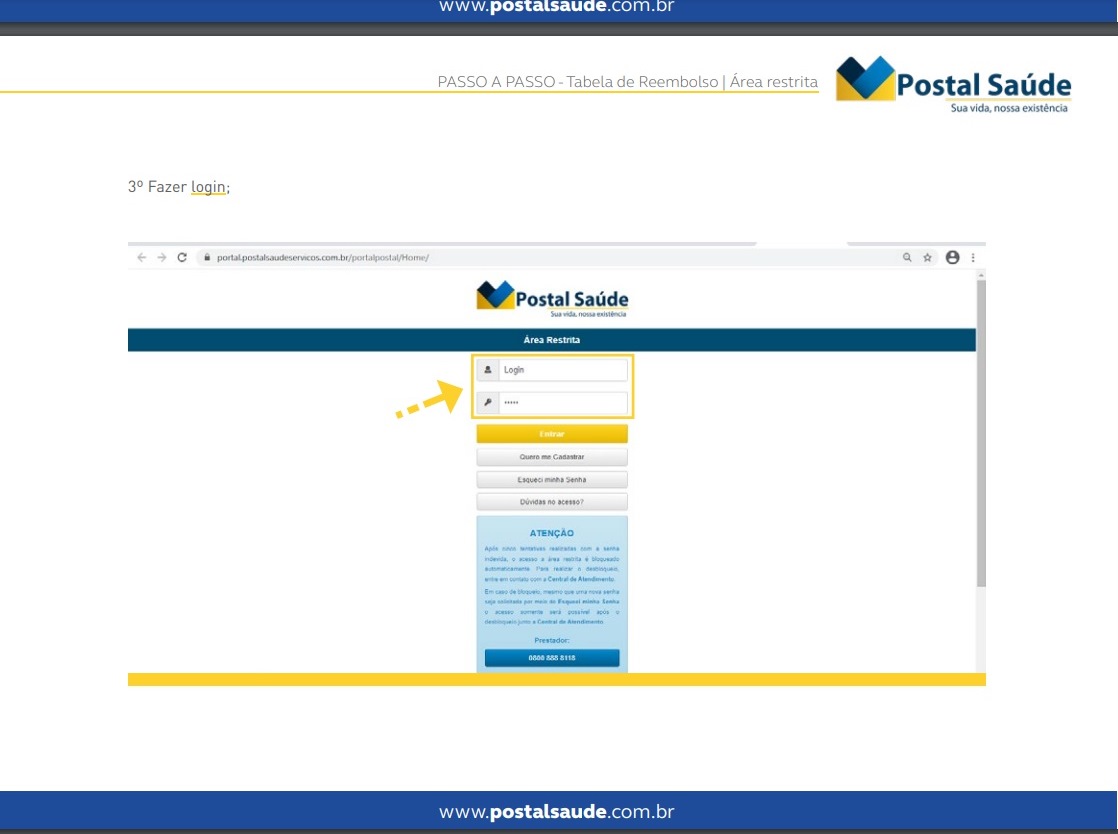 ORGANIZAÇÃO DAS PROFISSIONAIS DA ECT POSTAL SAÚDE TABELA DE