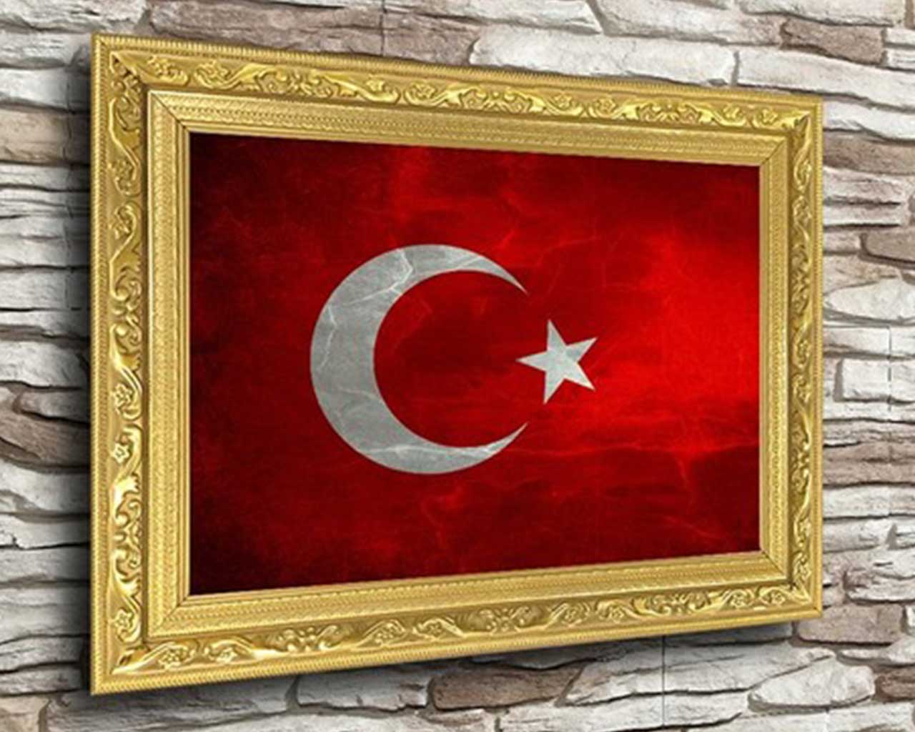 cerceveli turk bayragi 9