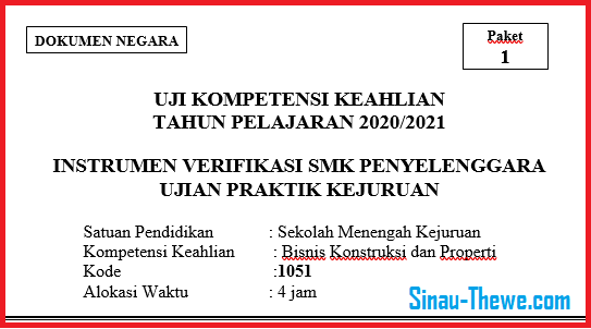 Instrumen Verifikasi Penyelenggara Ukk Tahun 2021 Sinau Thewe Com