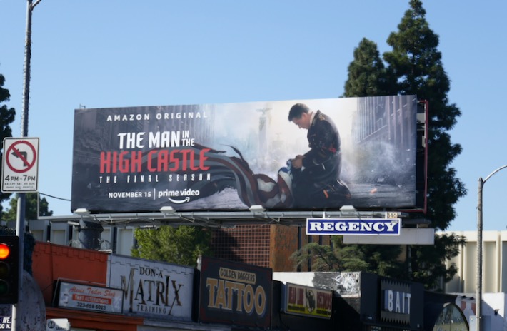 The Man in the High Castle final season billboard Melrose Avenue Man in High Castle final season billboard