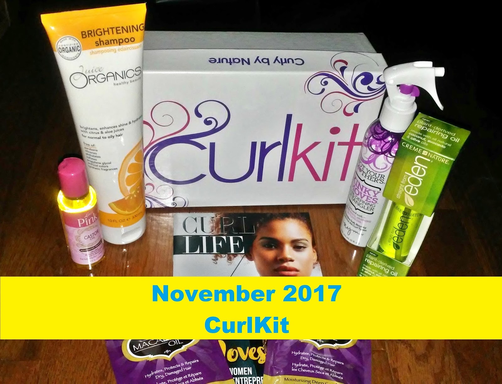What S In Curlkit November 2017 Natural Hair Subscription Box