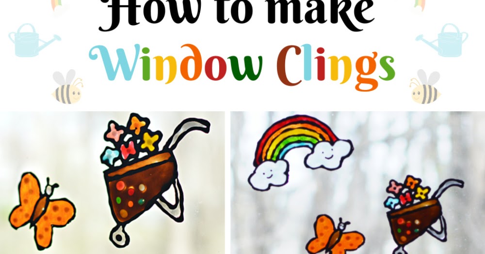 Vikalpah How to make Window Clings using glass paint with free printable