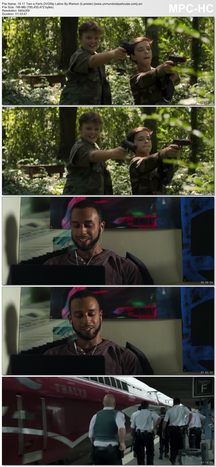 Capturas de la película.