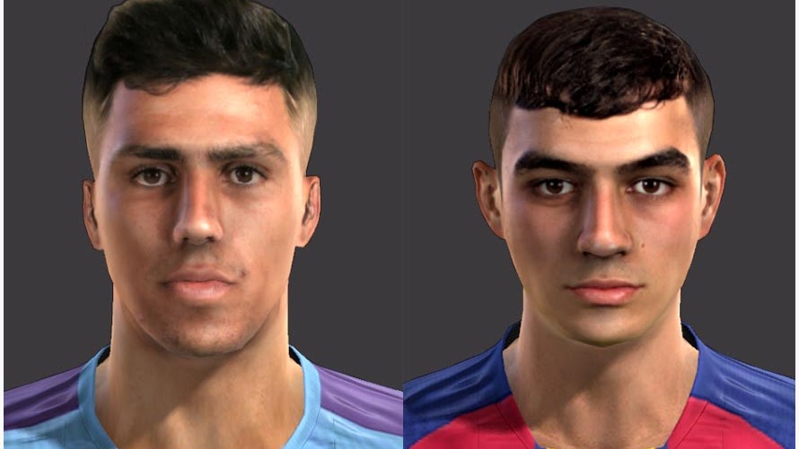 Pes 2013 Rodrigo Hernandez And Pedri Gonzalez Face Kazemario Evolution