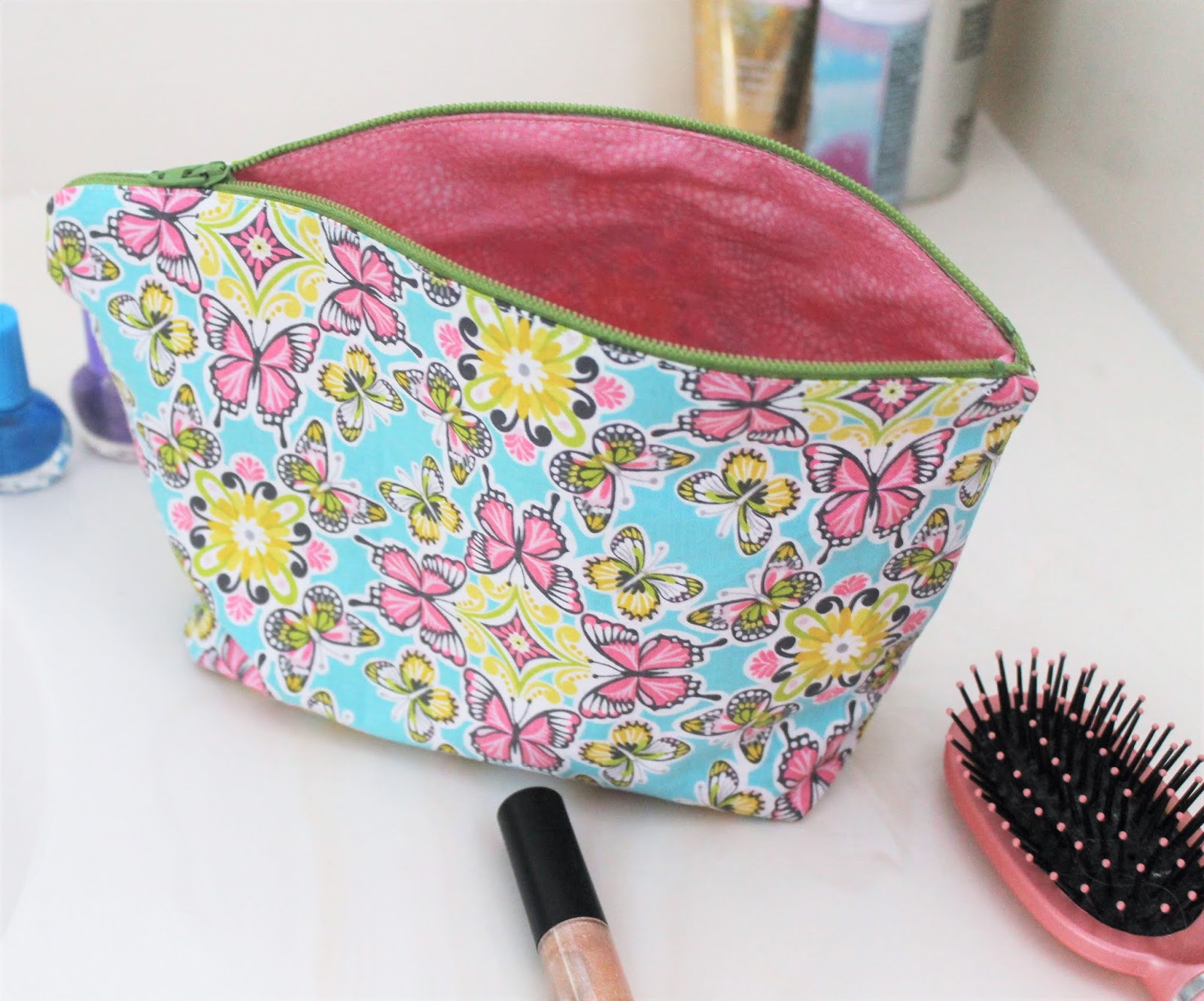 pattern for cosmetic travel bag