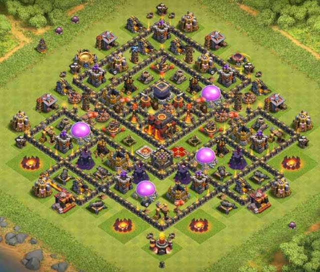 Base Town Hall 10 Clash of Clans Hybrid