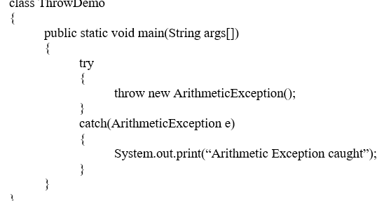 Difference between throw and throws in Java - AndropNotes