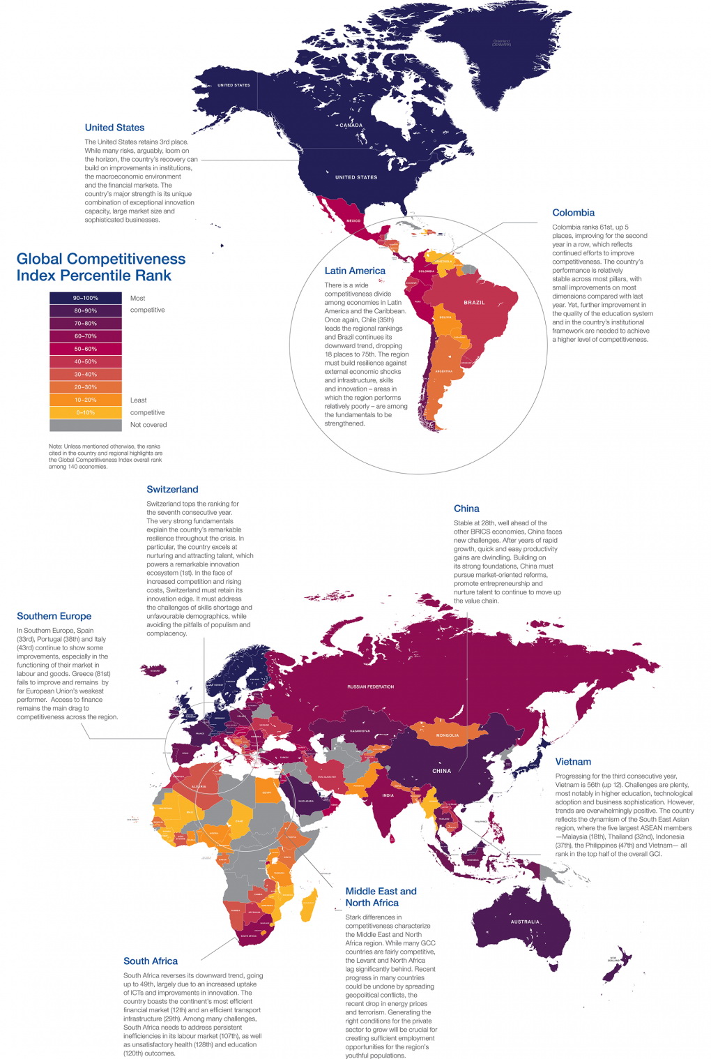 The Global competitiveness map