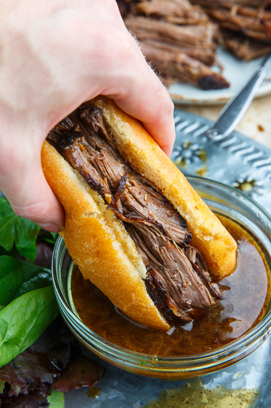 Slow Cooker Roast Beef French Dip Sandwich Recipe on Closet Cooking