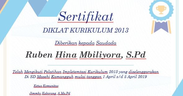 Cara Membuat Sertifikat Menggunakan Word Mahir Leptop