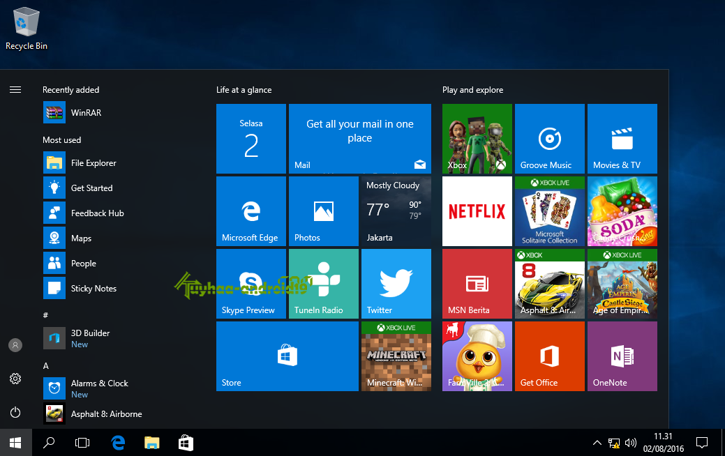 Windows 10 Anniversary Update Version 1607 Final ~ Econo ...