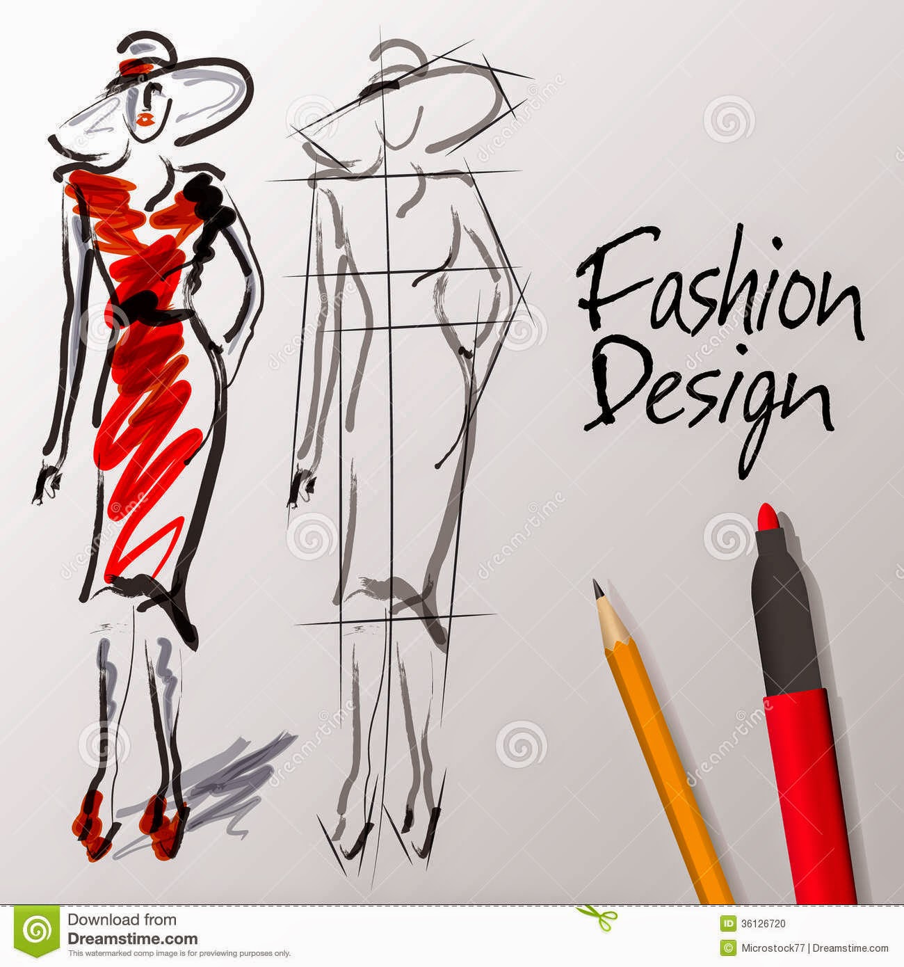 The Virtual World How To Do Fashion Sketches Step By Step