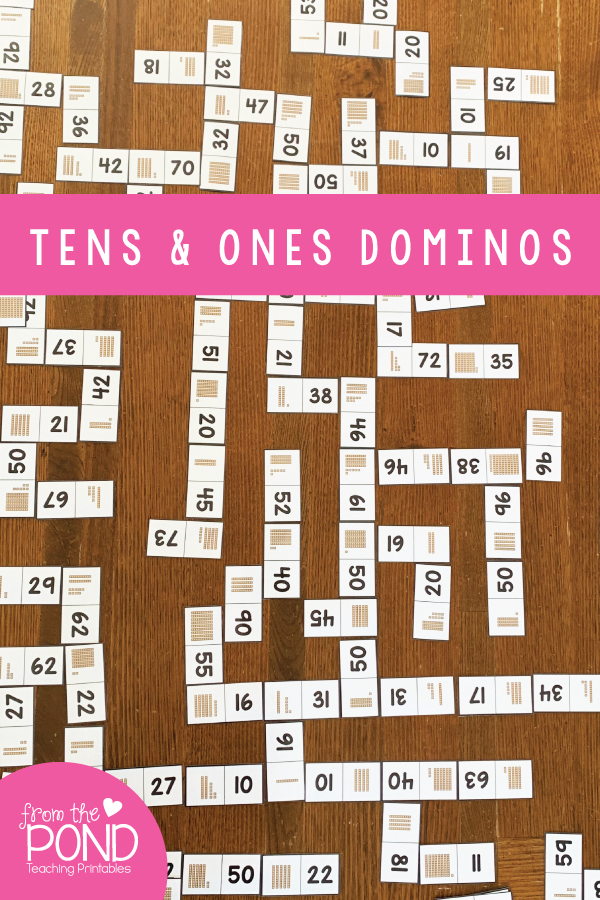 Place Value Dominos From the Pond
