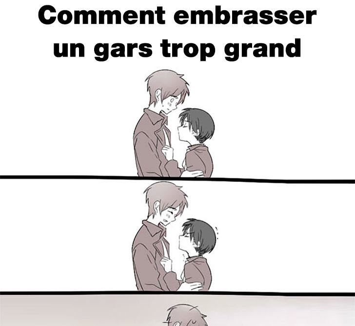 Comment embrasser un gars trop grand Troll Et Humour Comment embrasser un gars trop grand Troll Et Humour
