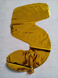 Balon Foil Angka 5 Warna Gold