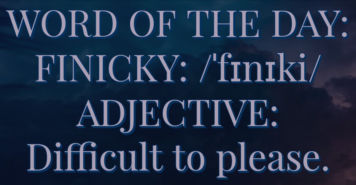 finicky definition finicky definition