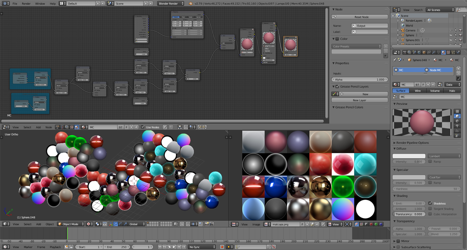 Curious Blends All in One Blender Matcaps Material