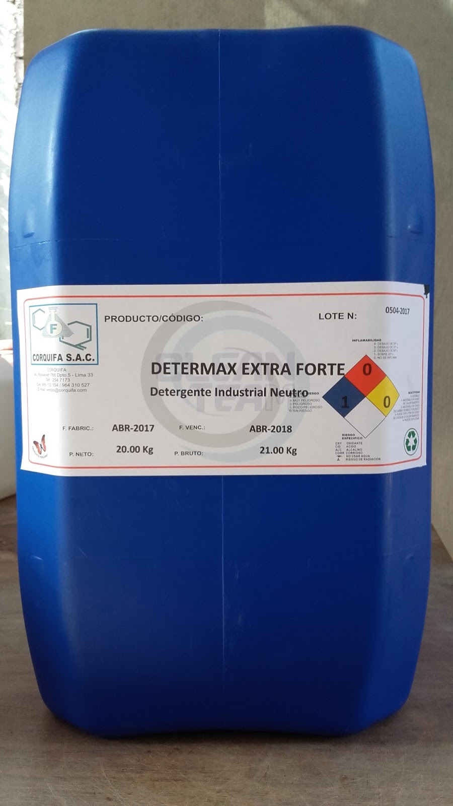 Platillo Espinas entrega a domicilio detergente líquido industrial