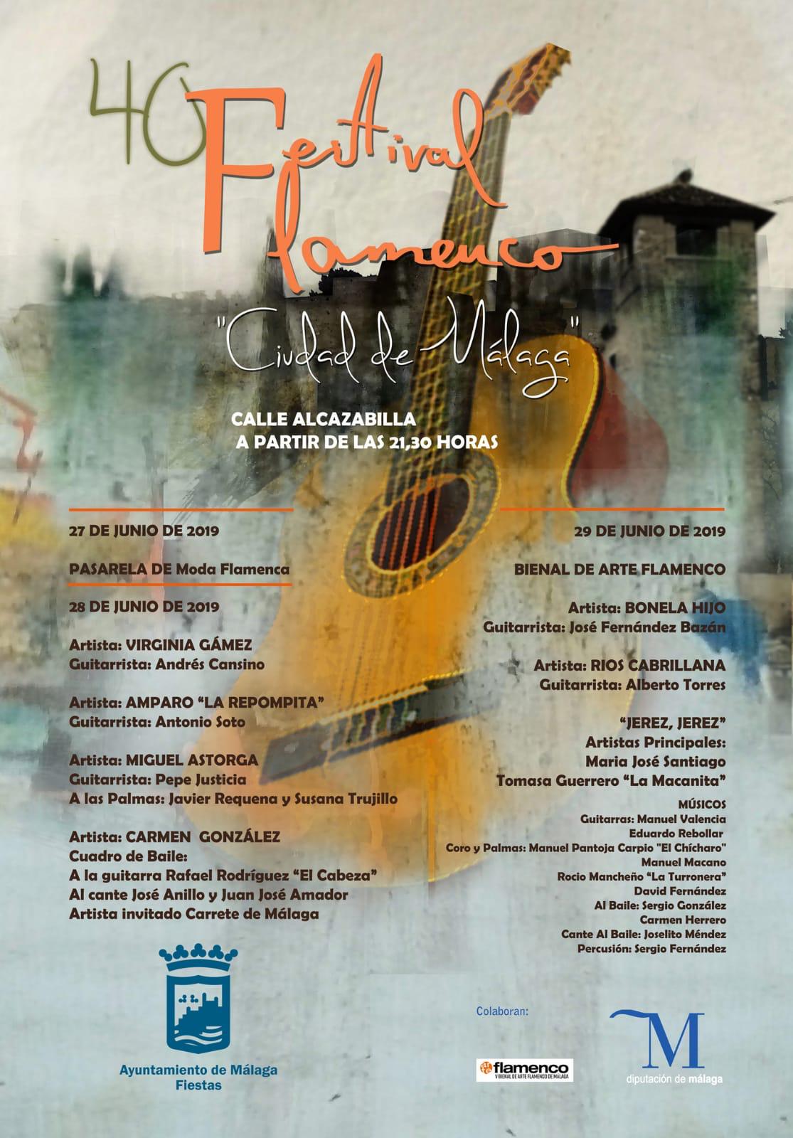 Festivales Flamencos 40 FESTIVAL FLAMENCO CIUDAD DE MÁLAGA 28.06.19 Festivales Flamencos 40 FESTIVAL FLAMENCO CIUDAD DE MÁLAGA 28.06.19