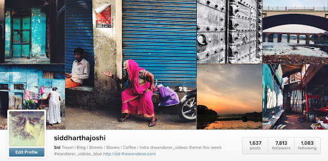 top instagram account india siddharthajoshi