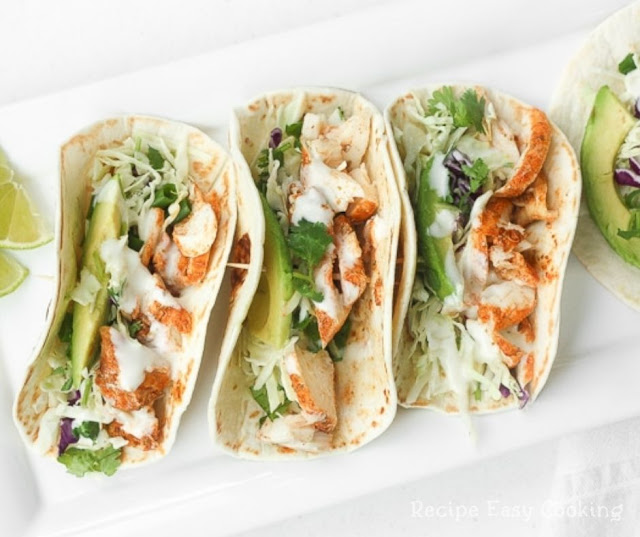Easy Fish Tacos With Lime Crema
