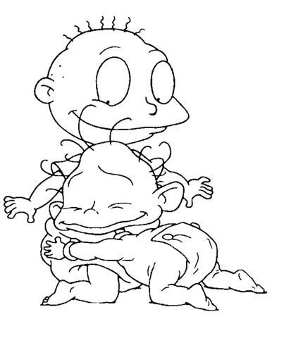 Rugrats coloring sheets for kids of all ages