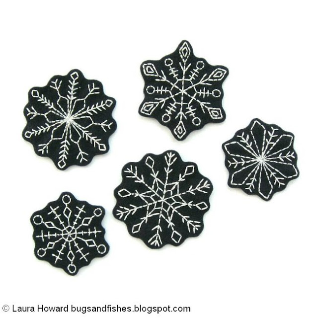 Free Snowflake Embroidery Patterns  Bugs And Fishes By Lupin  Bloglovin