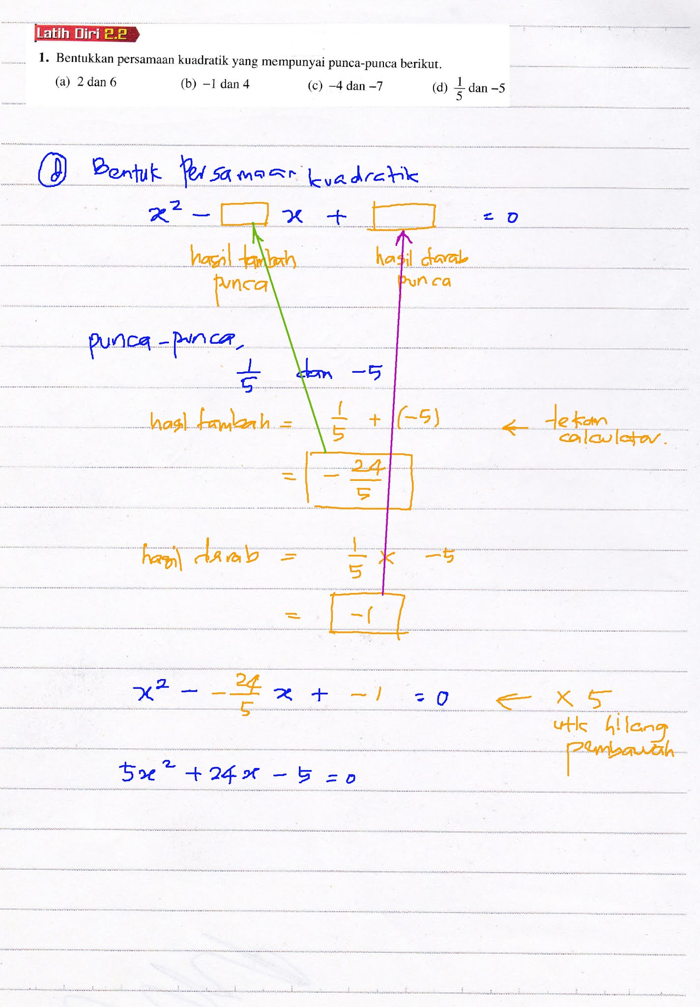 Addmath Tingkatan 4 Bab 2