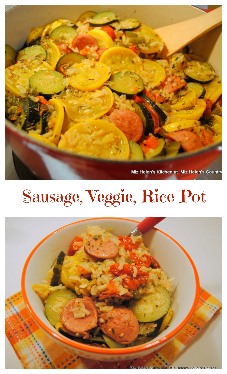 Sausage, Veggie, Rice Pot