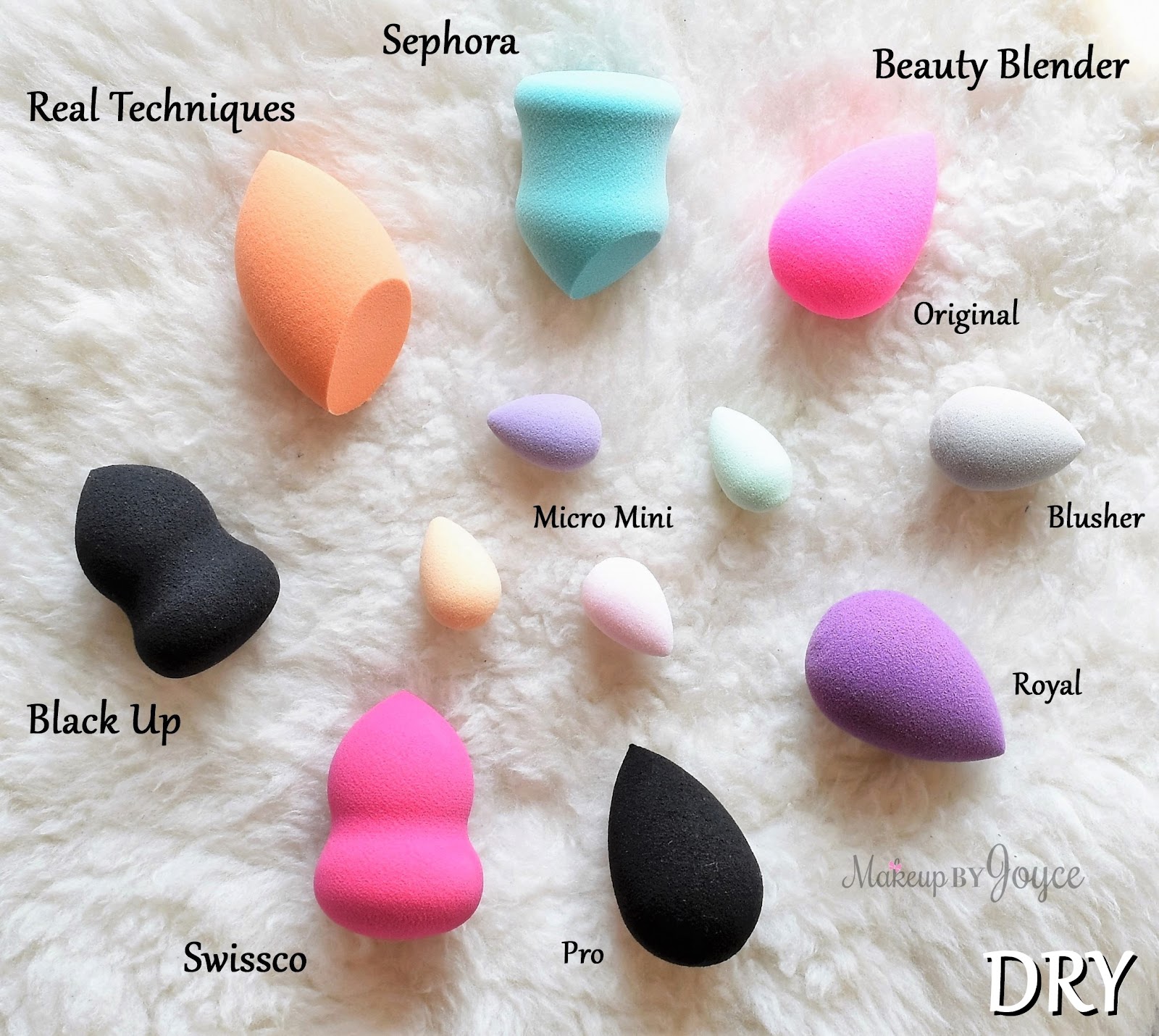 ❤ MakeupByJoyce ❤** !: + Comparisons: Battle of the Makeup Sponges ( Real Techniques, Swissco, Sephora, Black Up)