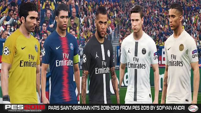 PSG Kits 2018-2019 From PES 2019 For - PES 2018 - PATCH ...