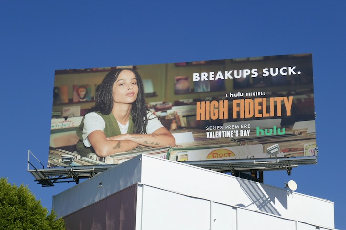 High Fidelity Hulu series billboard High Fidelity Hulu series billboard