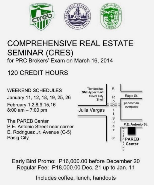 THE PROJECT REVIEW Seminar and Review Comprehensive Real Estate Seminar for March 16, 2014