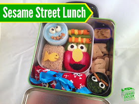 Sesame Street Bento Lunch with Elmo, Oscar The Grouch, and Cookie Monster