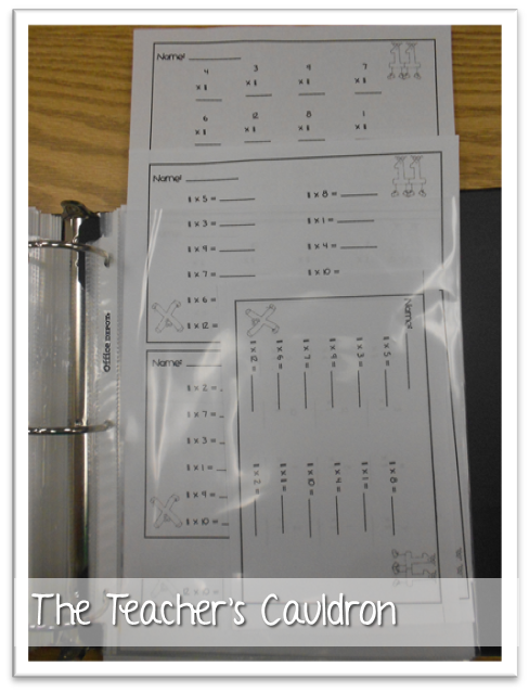How binders and page protectors help me with math - Teacher by the Beach