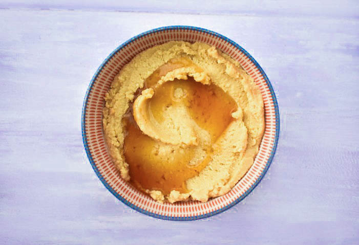 maple peanut butter in a bowl