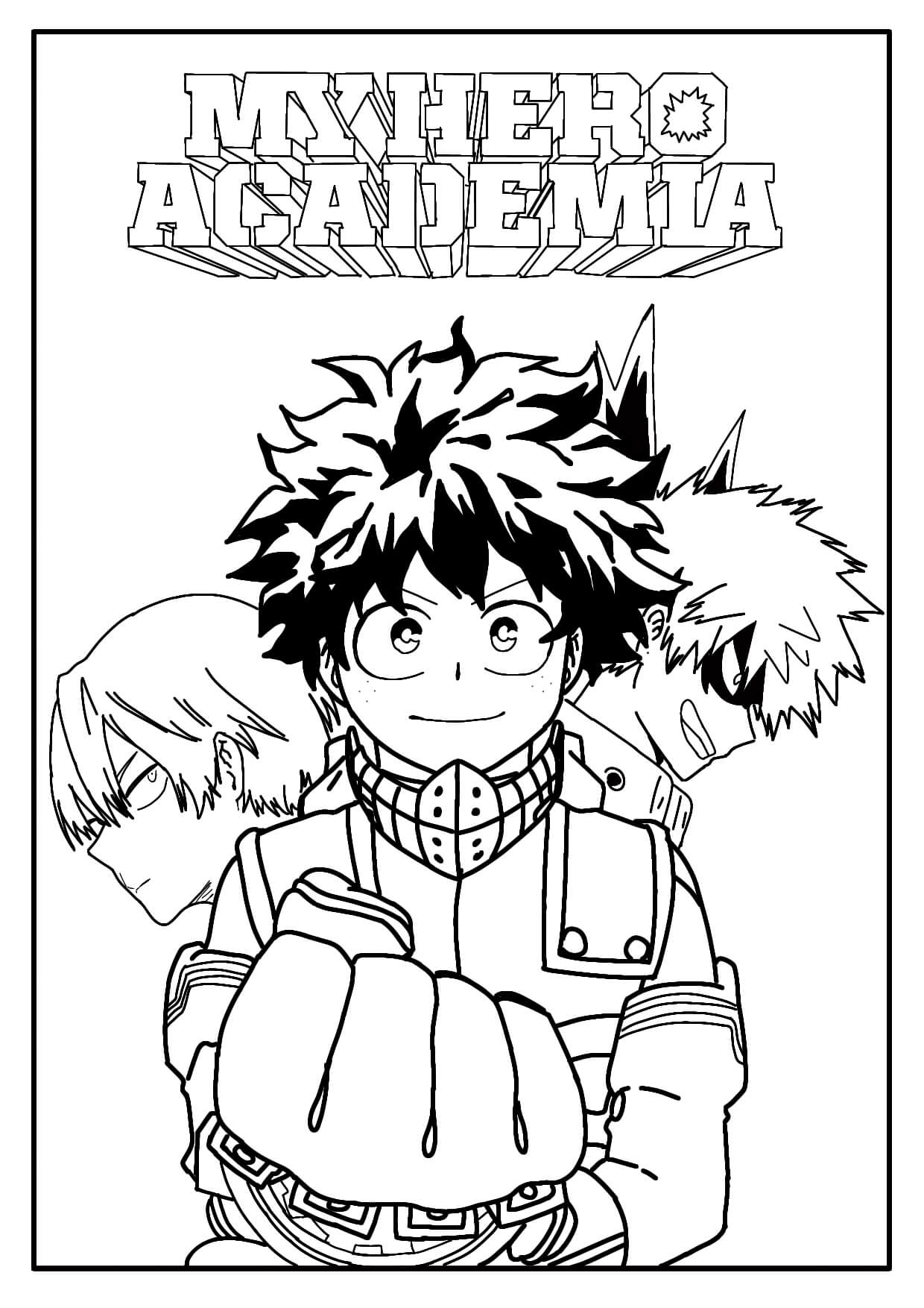 Best My Hero Academia coloring pages   Pngmoon  PNG images ...