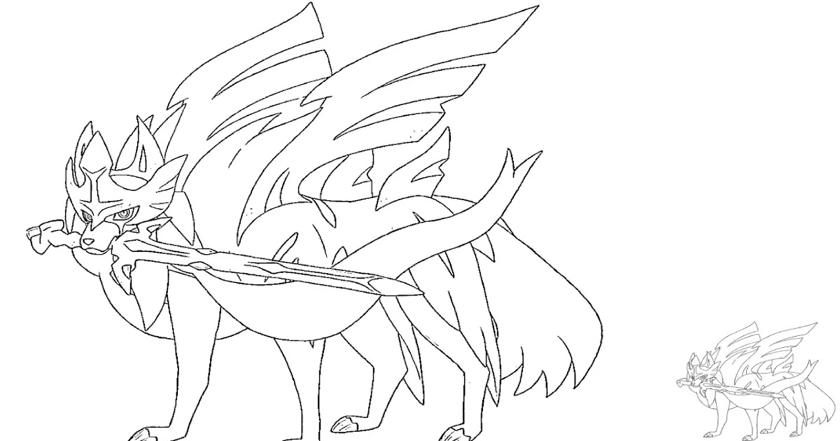 10 Zacian Pokémon Coloring Pages for Unleashing Your Inner Artist