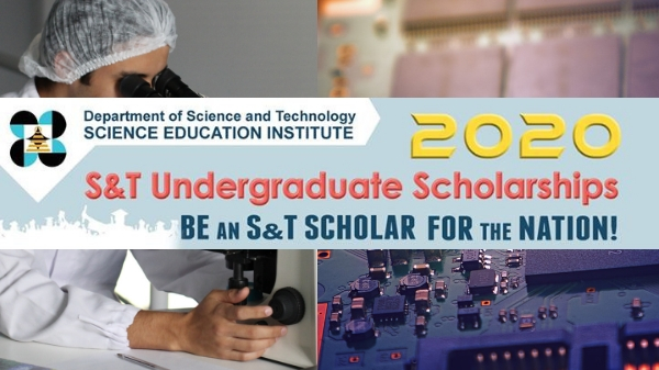 DOST-SEI now accepts applications for 2020 Undergraduate Scholarships