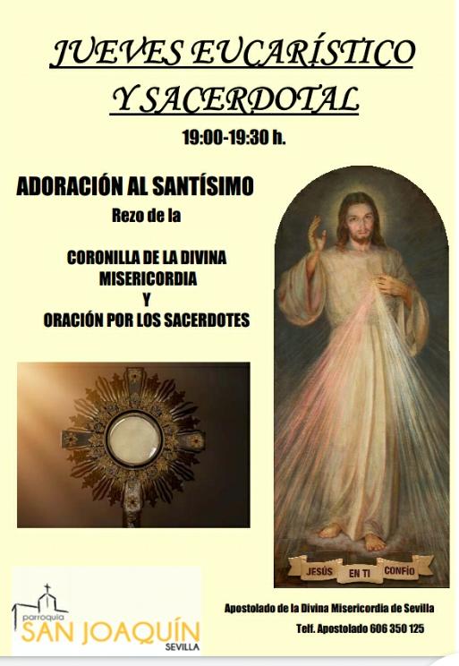 Parroquia San Joaquín Jueves eucarístico y sacerdotal