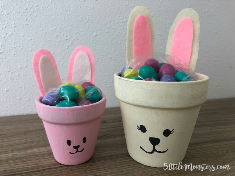 5 Little Monsters Bunny Treat Pots