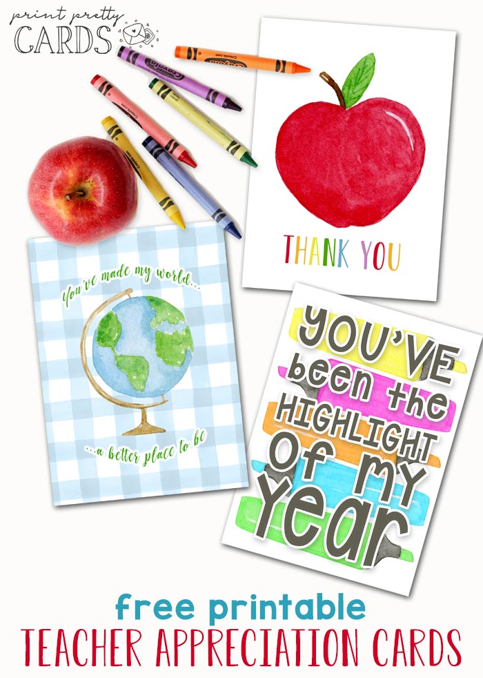 Free Printable Teacher Appreciation Cards Print Pretty Cards
