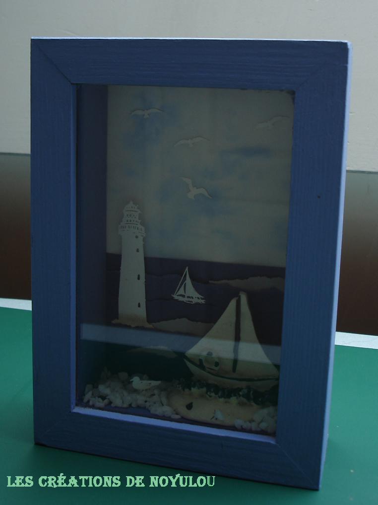 LES CREATIONS DE NOYULOU Cadre vitrine 3D